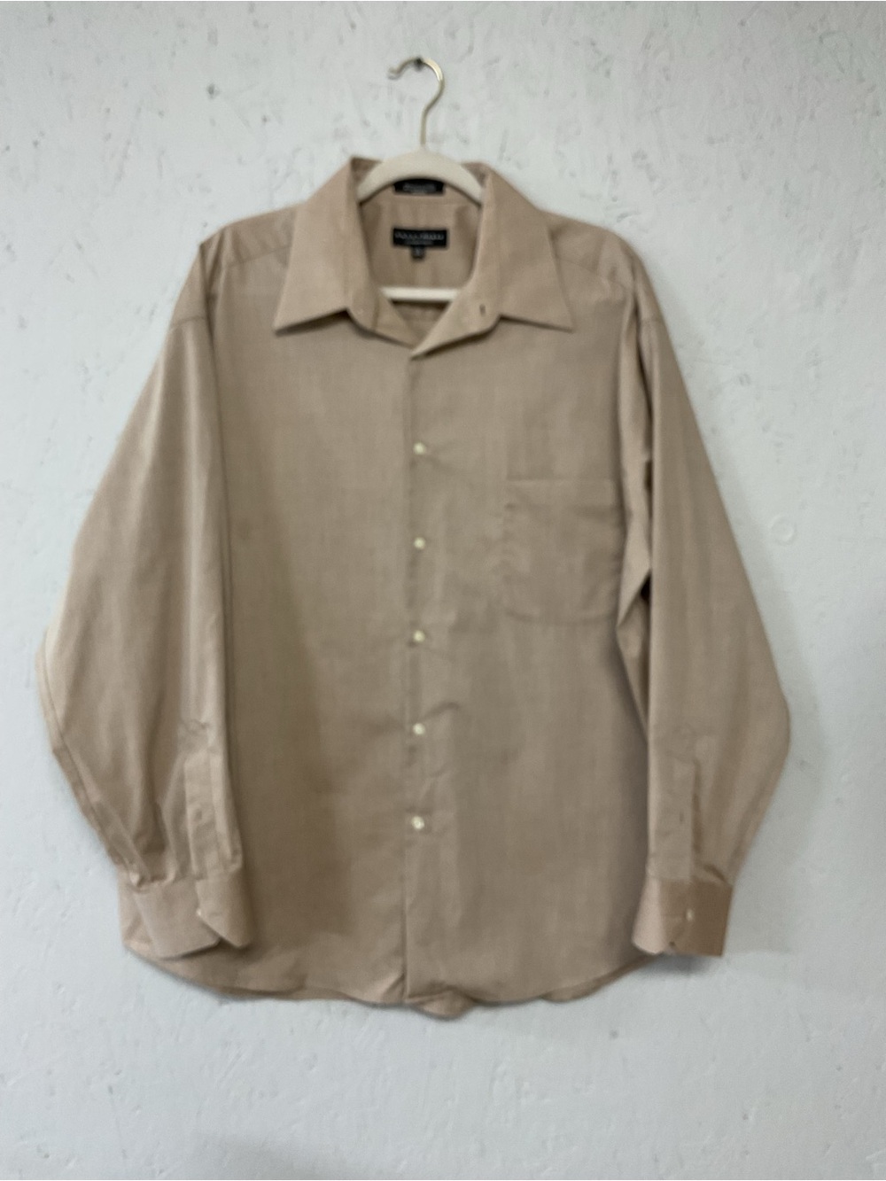 Crazy Horse by Claiborne Classic Long-Sleeve Dress Shirt in Beige